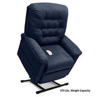 Pride LC-358PW (Petite Wide) Heritage 3-Position Lift Chair with Inside Delivery and Setup Option (Cloud 9 Pacific, Curbside Delivery)