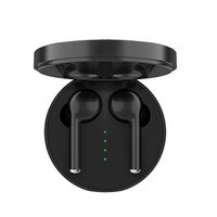 [2019 Version] Bullker True Wireless Bluetooth Earbuds 5.0 TWS Bluetooth in-Ear Headphones Wireless Earphones Stereo Sound Deep Bass with Charging case - Black