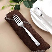 Tableclothsfactory 24 Pack Disposable Plastic Forks | 7"| Silver | BPA Free | Hammered Design Disposable Flatware