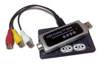 Universal Analog USB Cable TV Tuner With RCA A/V Input + DVR Software