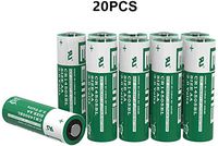 EEMB 3V AA Lithium Battery 1800 mAh CR 14505 BL Primary Lithium Battery Mno2 Cylindrical Cell UL Certified Battery (Non Rechargeable) (20 PCS)