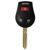 Keyless Remote Shell Entry Remote Key Fob Case Uncut Blank Blade for Nissan NV200 Cube Juke NV2500 NV350 Urvan NV3500 Rogue Sentra No Chips