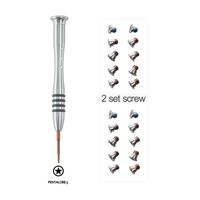 GODSHARK 2 Sets Replacement Screws with Screwdriver for MacBook Pro 13 or 15 inch Retina Display A1398 A1425 A1502 2012-2015, Bottom Case Cover P5 Pentalobe Repair Tool Kit Laptop PC Computer