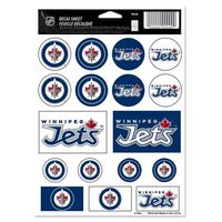 NHL Winnipeg Jets Vinyl Sticker Sheet, 5" x 7"
