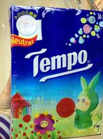 Tempo Pocket Tissues x 36pcs Neutral -Printing Pattern