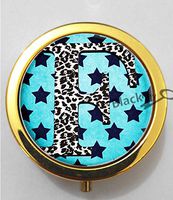 BlackKey Letter F 3-Compartment Decorative Pocket Gift Box Case Organizer for Pill, Color 2 -1359