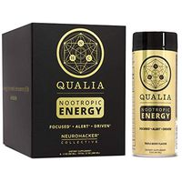 Qualia Nootropic Energy Shot by Neurohacker Collective | Clean Focus for Peak Mental Performance | Niagen Enhancer with Ginseng Root, Alpha GPC, and Caffeine | 2oz Cognitive Enhancer Shot - 6 Pack