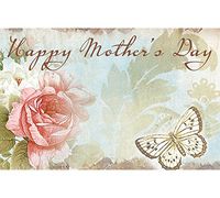 burton+BURTON Rosabella Happy Mother's Day Enclosure Cards, & Butterfly Accent, Pack of 50