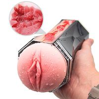 Fully Automatic Piston Telescopic Multi Modes Male Masturbation Cup 3D Artificial Lifelike Pussy Bluetooth Connection Vibrating Toy with Strong Sucker Sexy Underwear Insert Exercise Device,T-Shirt