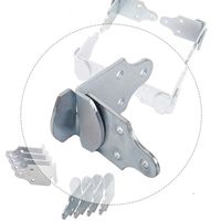 HEKA 8 PC Utility Trailer Wood Sides Latch Rack Stake Body Gates Corner Brackets