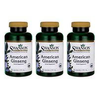 Swanson American Ginseng 550 Milligrams 100 Capsules (3 Pack)