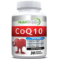 100% Pure CoQ10 200mg Softgels (Ubiquinone) Enhanced Formula, Promotes Healthy Heart, Supports Cardiovascular Health, Assists Cellular Energy by NutriSuppz
