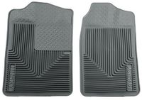 Husky Liners 51012 Semi-Custom Fit Heavy Duty Rubber Front Floor Mat - Pack of 2, Grey by Husky Liners