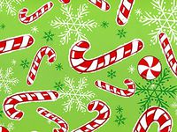 Christmas Gift Wrap Paper - Peppermint Snowflakes - 24 inches x 85 feet
