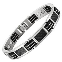 Carbon Fiber Titanium Magnetic Bracelet Adjustable Included By Willis Judd