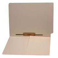 11 pt Manila Folders, Full Cut End Tab, Letter Size, 1/2 Pocket Inside Front, Fastener Pos #5, Mylar Reinforced (Box of 50)