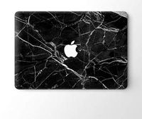 MacBook Air 13" Top Skin Cover Vinyl Sticker Laptop Skin Decal - Black Marble / Granite