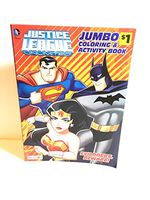Justice League Unlimited Jumbo Coloring & Activity Book Evildoers Beware, Multicolor