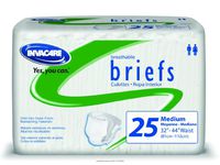 Invacare Value Series Adult Briefs, Ib Basic Brthbl Brfs Md 32-44, (1 CASE, 100 EACH)