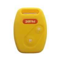 Yellow Silicone Rubber Keyless Entry Remote Key Fob Case Skin Cover Protector for Honda 2+1 Buttons