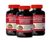 Brain Health Supplement - ADAPTOGEN Advanced Complex - eleutherococcus senticosus Root - 3 Bottles 180 Vegetable Capsules