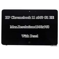 11.6" HD 1366x768 IPS LCD LED Display Touch Screen with Bezel Assembly for HP Chromebook X360 11 G1 EE