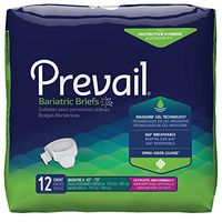 Prevail Bariatric Incontinence Briefs, Ultimate Absorbency, Size A, 12 Count (Single Pack)