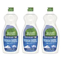Seventh Generation Dish Liquid Soap, Fragrance Free, 25 oz, Pack of 3 (Packaging May Vary)