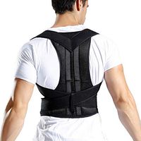 Gotian Men's Women's Posture Corrector Comfortable Back Support Brace Shoulders and Upper Back to Proper Position (L)