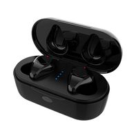 IRICEYE Bluetooth Earphone,Q6 TWS Sports Noise Reduction in-Ear Wireless Bluetooth HiFi Earphone Earbuds - Black