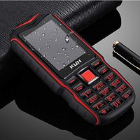 Rcsbtd Double SIM(Black), FM, Bluetooth, 2.4 inch, 2400mAh Battery, MTK6261DA, Raincoat Dustproof Shockproof, Tough Phone (Color : Black Red)