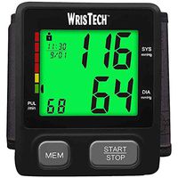 WrisTech Color Coded Wrist Blood Pressure Monitor - Black