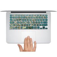 Customized Famous Painting Series Vincent Van Gogh Almond-tree Branch in Blossom Special Personalized Design Removable Vinyl Decal Keyboard Sticker for Macbook Pro 15" with Cd-rom Drive (Non-retina Display) Model A1286