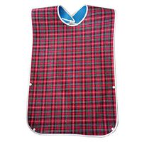 Waterproof Old People Meal Eating Drinking Bib Protector Disability Aid Apron - Red ruiycltd