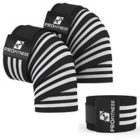 ProFitness Knee Wraps (Pair) Cross Training,Gym Workout,Weightlifting,Fitness & Powerlifting