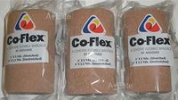 Andover CO-Flex 4"x5Yds Tan Flesh 3-Pack Cohesive Flexible Elastic Latex Bandage Compression Self Adherent Wrap Kids Children Vet Animals Pets Cats Dogs Horses 3400TN