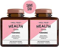 Well Told Turmeric Curcumin Supplement, 500 mg Pure Turmeric Capsules, Support Healthy Inflammatory Response, Non GMO Certified Organic Turmeric, Vegan, 124 Capsules