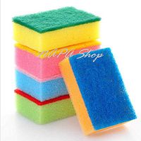 10Pcs Multicolor Magic Sponge Cleaner Kitchen Cleaning Tools Eco-Friendly Scrubber Sponge Cleaning Brush Dish Cup Sponge Clean