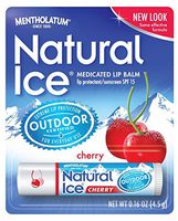 Special Pack of 5 MENTHOLATUM CHERRY ICE LIPBALM by Natural Ice