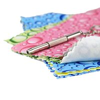 Melleco 30pcs Microfiber Cloth Water Drop Design for Glasses, iPhone, ipad, Screens, Camera Lens, CD, TV Glasses Cleaning + 1 Screw Driver