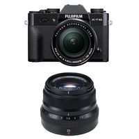 Fujifilm X-T10 Black w/XF18-55mm & XF35mm F2 Black Lens (Old Model)