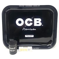 OCB Rolling Tray Large with OCB Sophistique Rolling Papers (Black)