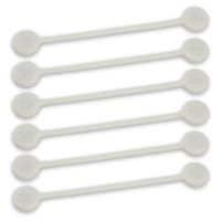TwistieMag Strong Magnetic Twist Ties - The White Lies Collection - Pure White 6 Pack - Super Powerful Unique Solution for Cable Management, Hanging & Holding Stuff, Fidgeting, Or Just for Fun!