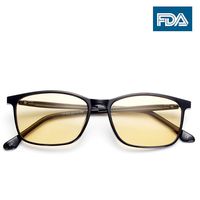 US Patent-Melanin! Viscare Optical TR90 frame Anti Blue light Blocking Filtering Computer Gaming Reading Reader Glasses Clip On for Eye Fatigue Strain Relief Anti-glare Radiaton Sleep Better UV400