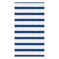 Caspari Bretagne Paper Guest Towel Napkins in Blue - Two Packs of 15
