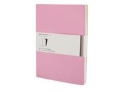 Moleskine Plain Volant Notebook: Pink X-Large (Set of 2)
