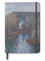 Claude Monet Art UV Printed on PU Leather A5 Bullet Dotted Journal Notebook