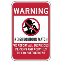 STOPSignsAndMore - Neighborhood Watch Warning Sign - 12x18