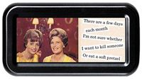 Kill Someone or Eat a Soft Pretzel Sarcasm Funny Retro Tampon Case