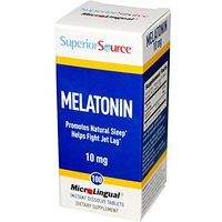 Superior Source, Melatonin, 10 mg, 100 MicroLingual Instant Dissolve Tablets